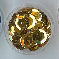 Pailletjes goud 7mm