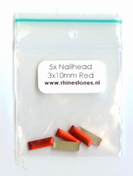 Red rechthoek 3x10 mm