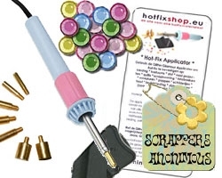Hotfix Applicator + 1.350 rhinestones SS16/4mm!